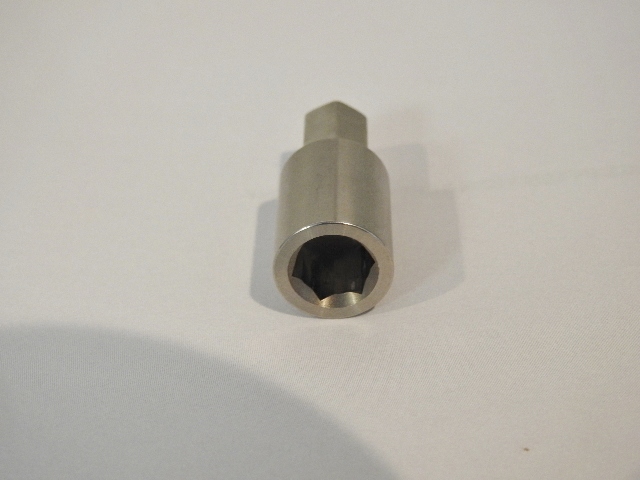 49414 Waterman  Adapter, Shaft, .825 Long, 3/8 Hex to extend  hex by 1"  Fuel pump